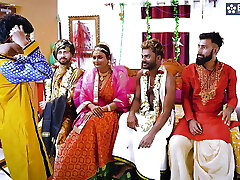Desi queen BBW Sucharita Full foursome Swayambar hardcore erotic Night Group sex gangbang Utter Movie ( Hindi Audio ) 
