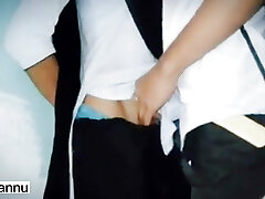 Desi Collage student intercourse leaked MMS Movie in Hindi, College Young Girl And Boy fuckfest in Class Room Full Hot Romantic fuck