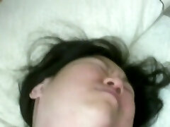 Chubby Mature Asian Learns To Masterbate Her Bald Pussy