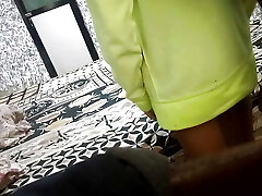 Indian Girl Fun in a office bed room. Indian Couple fun with a bed bedroom