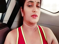 Desi Girl Friend Risky Sex in Car. Throated Fucked Hanjob Cum Shot in Public
