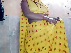 Bengali sister-in-law in saree romped hard by step-brother-in-law