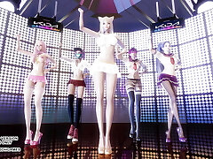 MMD Badkiz - Come Closer Stunning Kpop Dance Ahri Akali Seraphine Kaisa Evelynn League Of Legends KDA