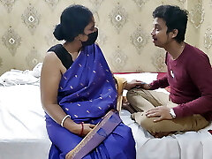 Indian Hot Stepmom Got Caught While Taking To Her Boyfriend By Stepson rock hard fuck