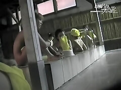 Asian dolls are staying under the rivulets of shower water dvd 03241