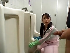 Asian douche attendant is in the mens part4