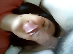 My chinese wife swallow sperm