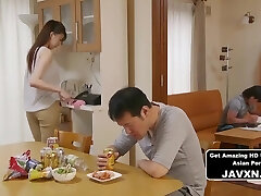Sexy Japanese Babe Gets Fucked By Stepdaddy