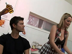 Towheaded Big Tis MIlf get fucked rock hard in Pussy and Ass