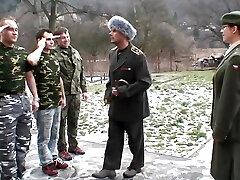 Gangbang for a warm brunette thirsty for sex and hot jizm in a