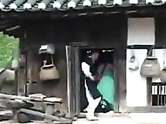 traditional korean woman gets drilled