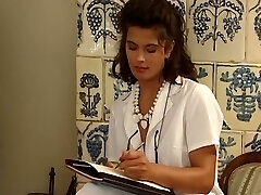 Gorgeous and busty European fuckfest doctor having session with a duo