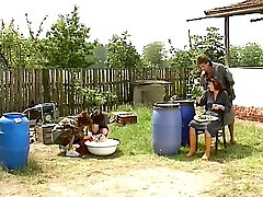 GROSSI CALIBRI AL CAMPO MILITARE full gonzo scene 02 by Angelica Bella the italian porno celebrity restored