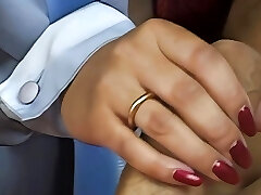 Brown-haired milf kommt beim seitensprung und lutscht den schwanz sauber