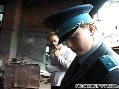 Gang Of Guys Gape A Cop Doll Like Crazy