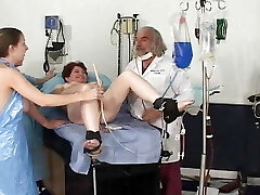 Four glorious ladies getting pleased in the doctors room