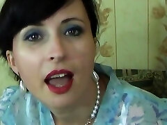 Old-school elegance from the 1950's with some mild taunting but also including hard self-fucking concluded