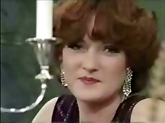 Old-school porn with this rich bitch getting pampered and group hump