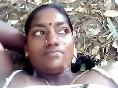 Indian Maid with Farm Possessor in his Farm