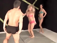 2 vs Two mixed wrestling