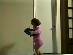 Nasty g/g threesome with two hot blondes and a midget