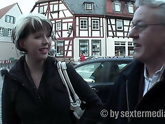 Old grandpa nails the neighbor