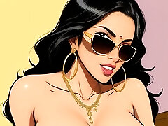 Splendid Illustrated Ladies of India