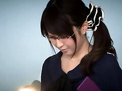 Hottie kneels and begins engulfing cocks in school mass ejaculation