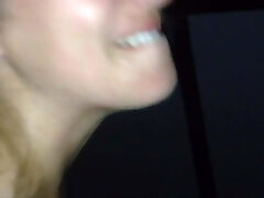 Slut wife bj's off two guys at a gloryhole