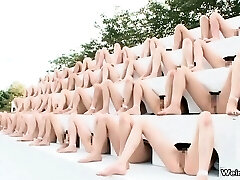 Heap of horny and naked Chinese girls