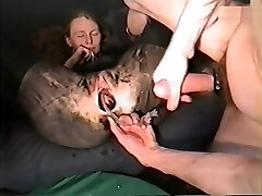 Young hot wife covered in sperm and fisted by husband