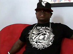 Trimmed black man drills black hottie with cat paws tattoo on her tits