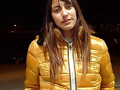 ASTOUNDING 19 years aged latina Jenifer is going to try some outdoor fun!