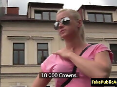 Pulled euro providing head in public