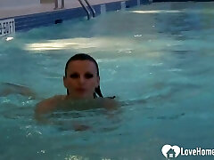 The swimming pool is the best for showcasing