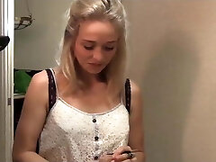 Cute german blonde bitch gets hard fucking