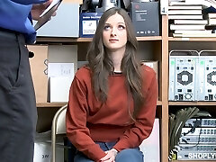Shoplifting chick Kenzi Ryans is punished by one insatiable dude