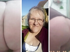 This ample ass grandma had no idea about the hidden camera in the bathroom