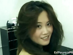 Japanese first timer in retro porno