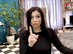 Humiliation of a small penis. Female domination, cable-on,.