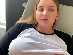 Caught my Big Melon Sister masturbating while watching porn