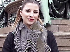 Boy picks up German female Mia Minou for one night stand on camera