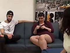 Chubby Maria and her big dicked homie Fede teach Alba