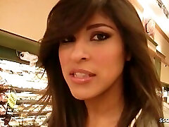 Extrem Hairy Honeypot Latina Teen Talk to Fuck at Pick Up Casting