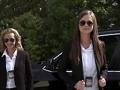 FBI agent Tina Kay and her sexy partner love crazy culo-to-mouth sex