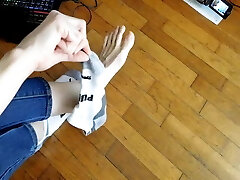 Taking My Sweaty Smelling Sneakers and Socks Off