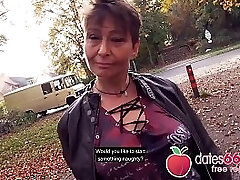 Ugly and OLD - MILF, almost GRANNY public fuck &_ no regrets Rubina dates66.com