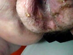 Highly old granny peeing