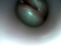 Cum inwards a flashlight 