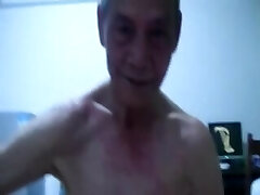Chimese grandpa oral pleasure sex